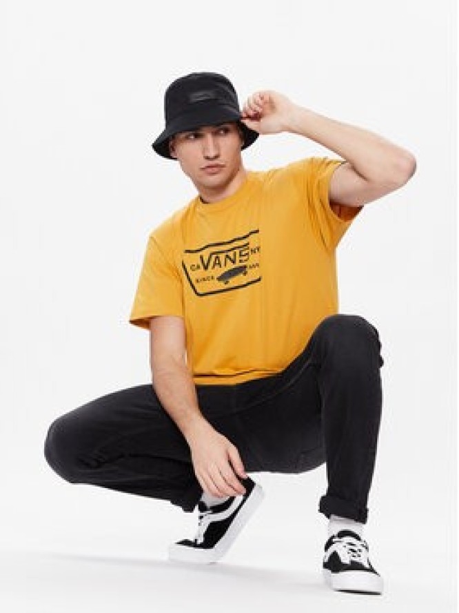 Vans T-Shirt Full Patch VN000QN8 Żółty Classic Fit