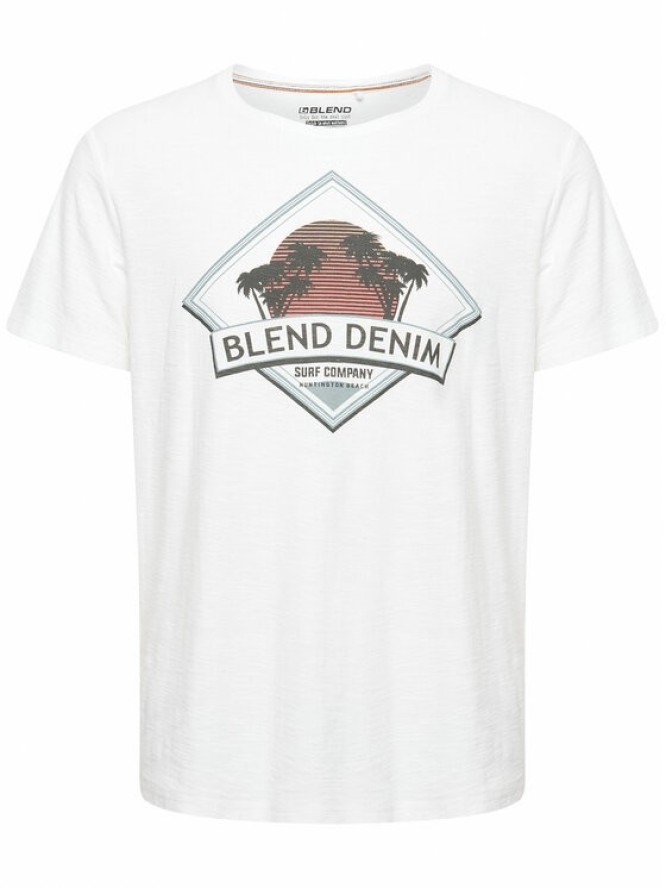 Blend T-Shirt 20715306 Biały Regular Fit