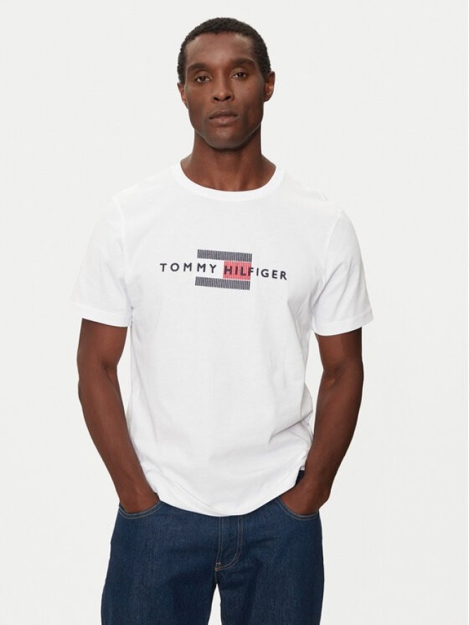 Tommy Hilfiger T-Shirt MW0MW36455 Biały Regular Fit