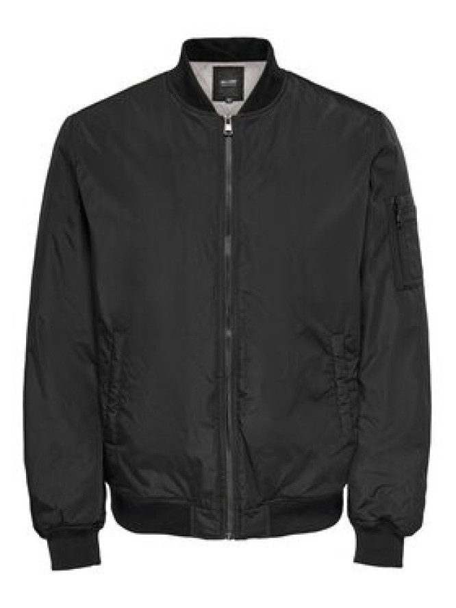 Only & Sons Kurtka bomber Joshua 22023287 Czarny Regular Fit