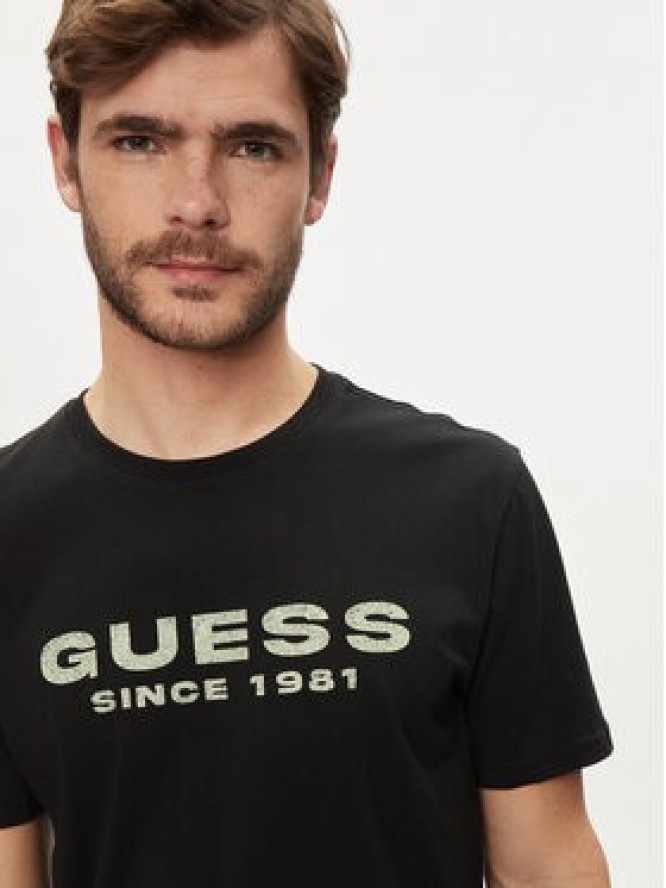 Guess T-Shirt M4GI61 J1314 Czarny Slim Fit