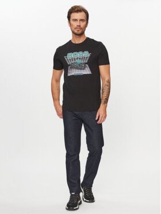 Boss T-Shirt Teenter 50503551 Czarny Regular Fit