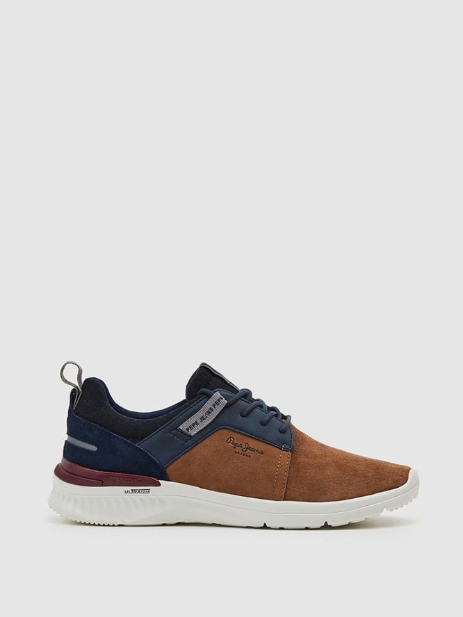 Pepe Jeans FOOTWEAR Sneakersy w kolorze granatowo-jasnobrązowym rozmiar: 40