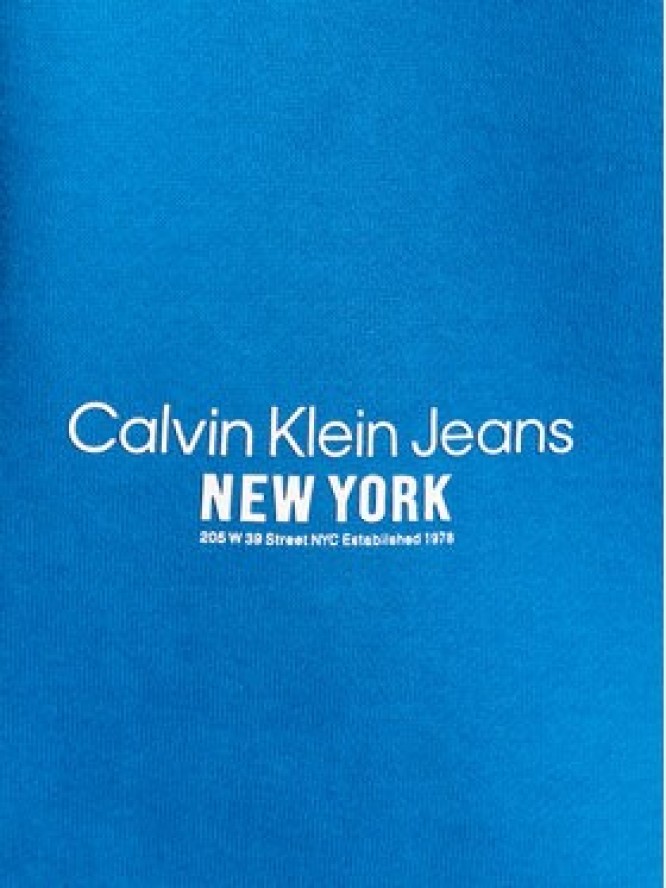 Calvin Klein Jeans Bluza J30J323156 Niebieski Regular Fit