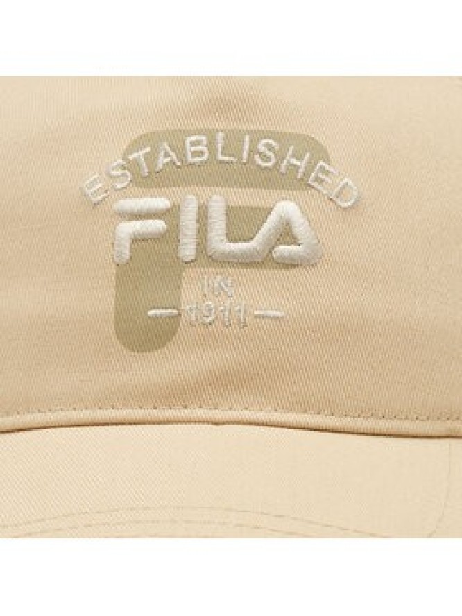 Fila Czapka z daszkiem Barnaul 5 Panel Cap With Elevated Basic Logo FCU0086 Beżowy