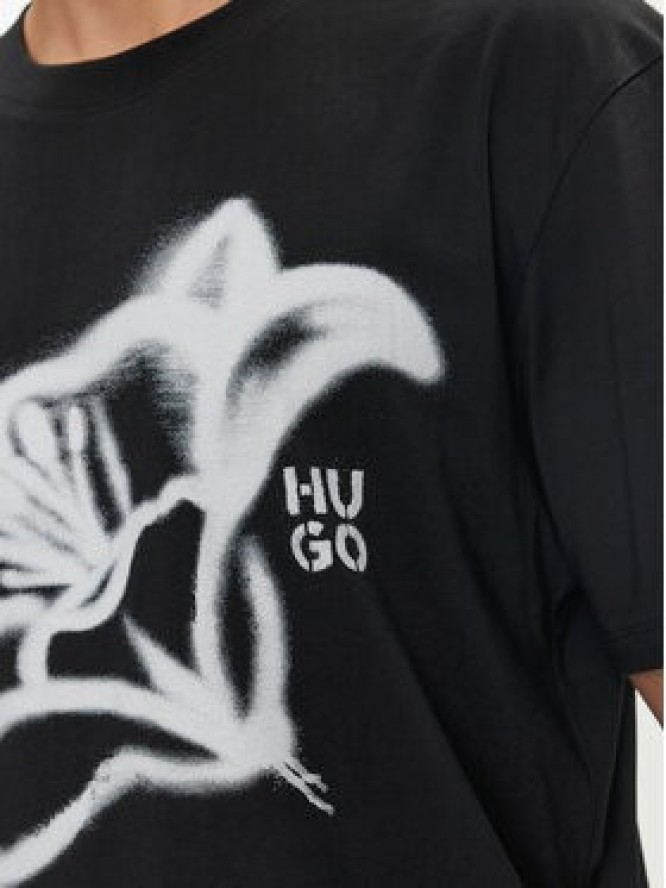 Hugo T-Shirt Dablumo 50516711 Czarny Relaxed Fit