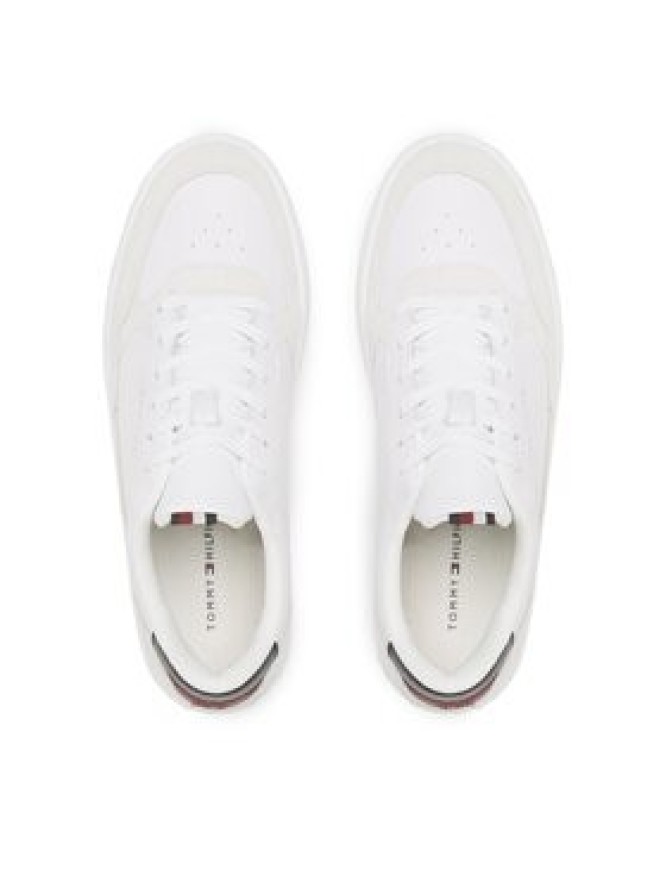 Tommy Hilfiger Sneakersy Elevated Cupsole Leather Mix FM0FM04358 Biały