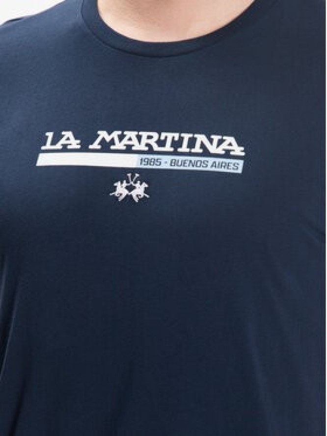 La Martina T-Shirt VMR010 JS206 Granatowy Regular Fit