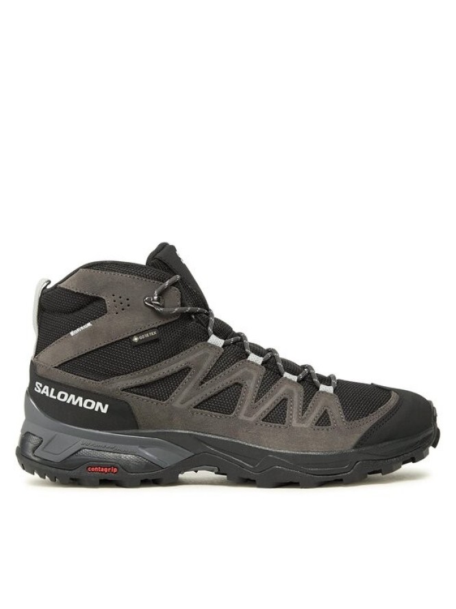 Salomon Trekkingi X Ward Leather Mid GORE-TEX L47181700 Szary