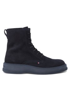 Tommy Hilfiger Trzewiki Th Everyday Core Suede Boot FM0FM04660 Granatowy