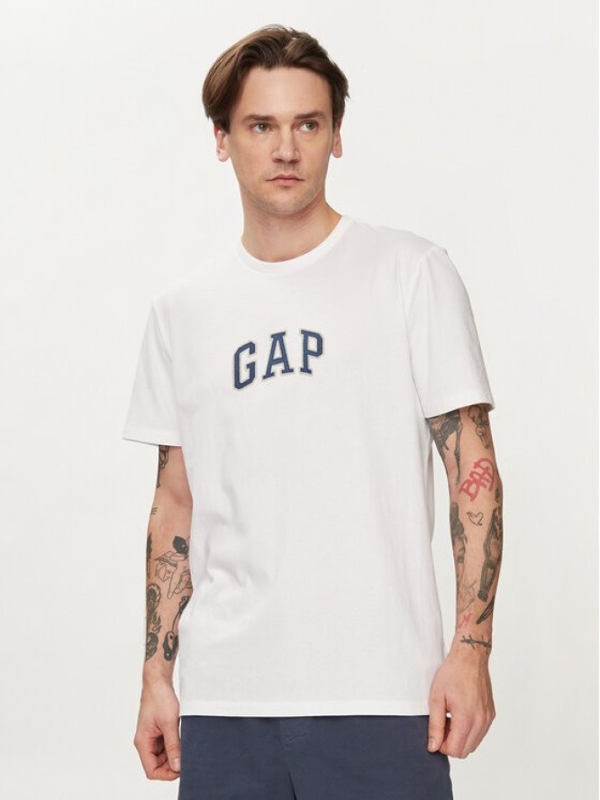 Gap T-Shirt 570044-00 Biały Regular Fit