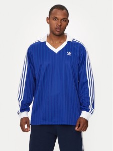 adidas Longsleeve adicolor Piqué Football IX5227 Niebieski Regular Fit