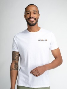 Petrol Industries T-Shirt M-1030-TSR686 Biały Regular Fit