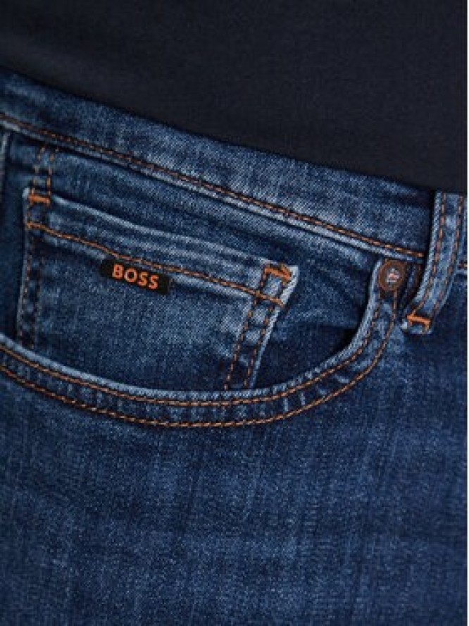 Boss Jeansy Maine 50488417 Granatowy Regular Fit