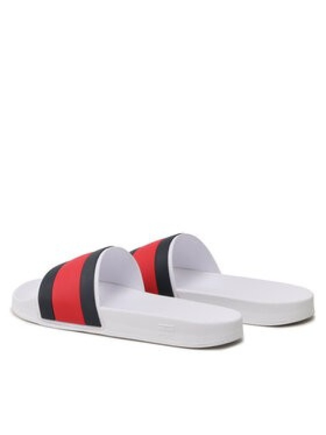 Tommy Hilfiger Klapki Rubber Th Flag Pool FM0FM04236 Biały