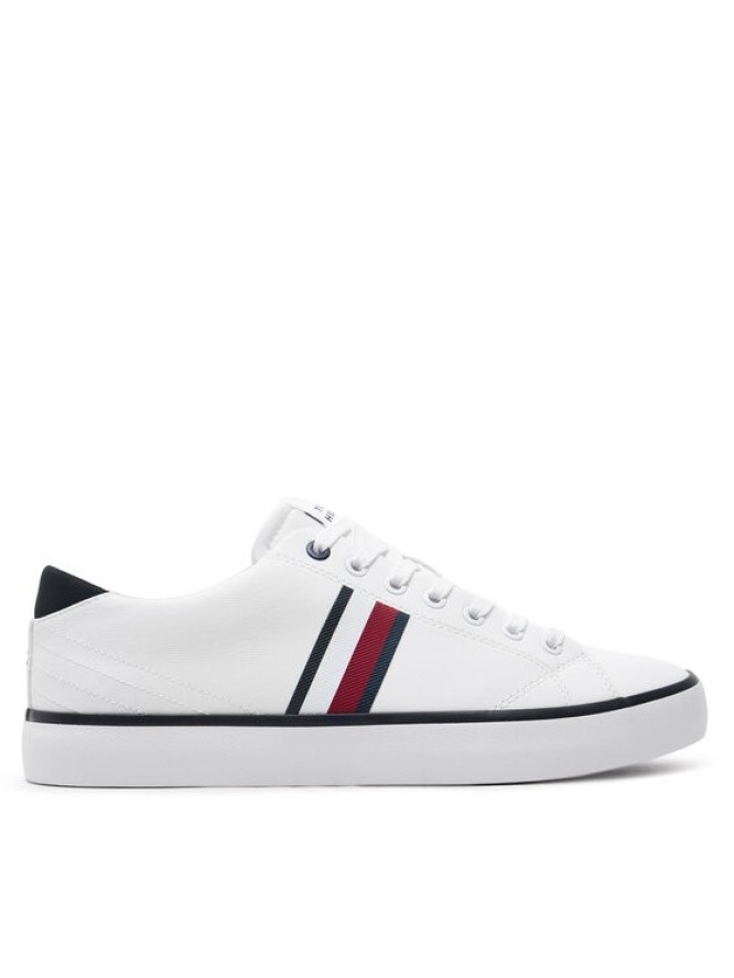 Tommy Hilfiger Tenisówki Th Hi Vulc Low Stripes Mesh FM0FM04946 Biały