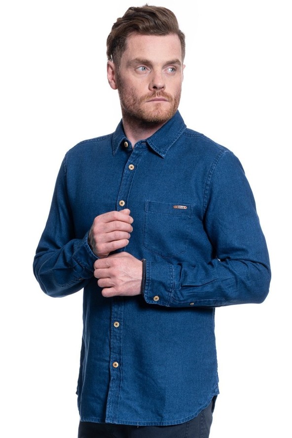 MĘSKA KOSZULA JEANSOWA MUSTANG CASPER SOFT TWILL 1009892 5335