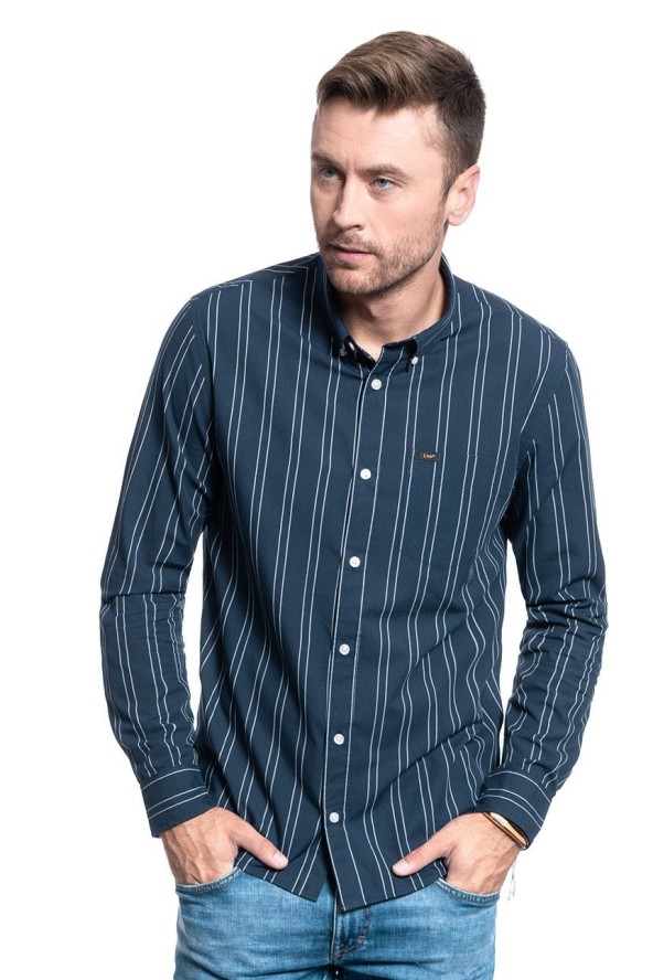 KOSZULA MĘSKA LEE BUTTON DOWN REGULAR FIT SKY CAPTAIN L880ROHY