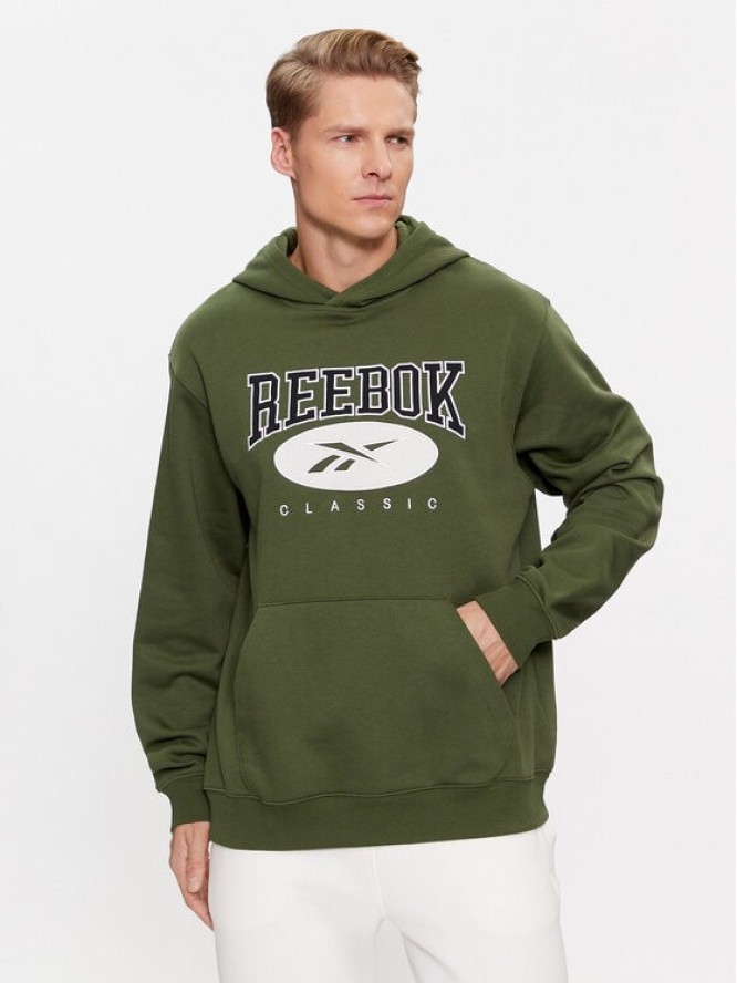 Reebok Bluza Archive Essentials II0689 Zielony Regular Fit