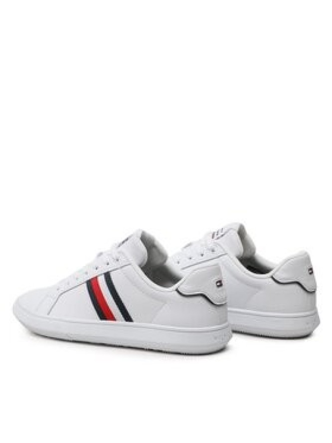 Tommy Hilfiger Sneakersy Corporate Leather Cup Stripes FM0FM04732 Biały