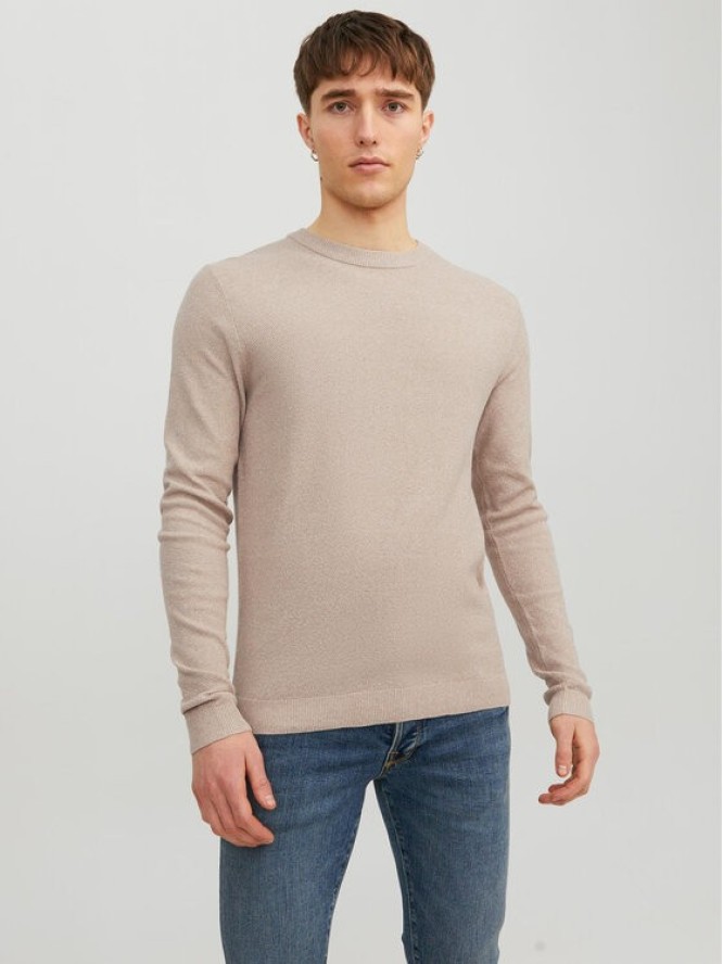 Jack&Jones Sweter Marcus 12236766 Beżowy Regular Fit