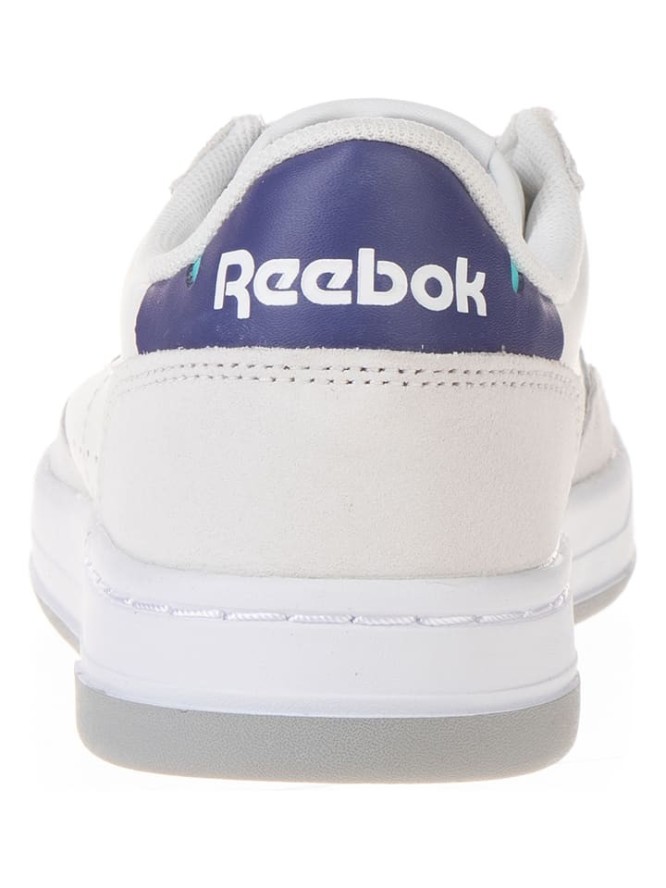 Reebok Skórzane sneakersy "Court Peak" w kolorze biało-fioletowym rozmiar: 37,5