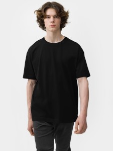 T-shirt oversize gładki męski