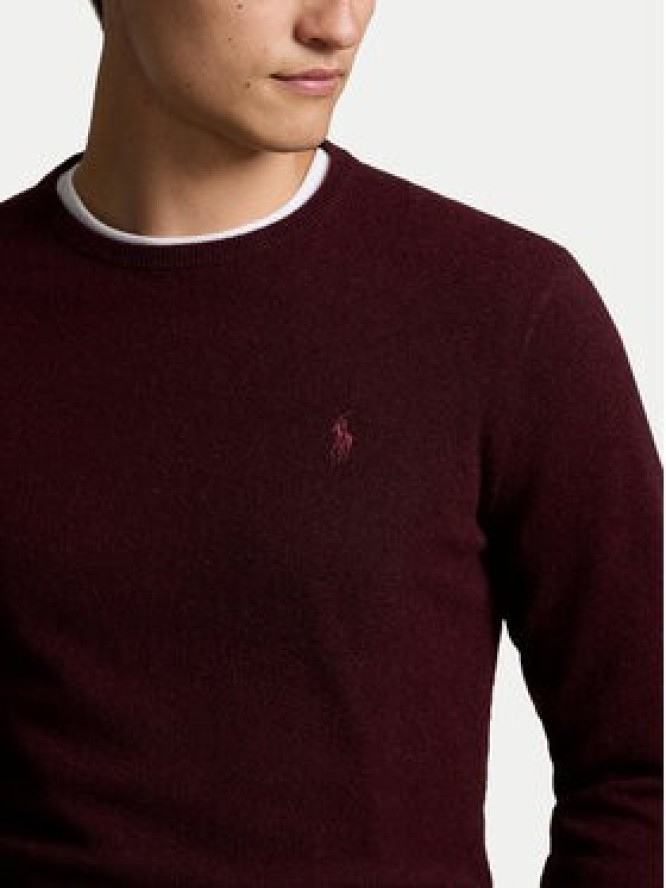 Polo Ralph Lauren Sweter 710876714006 Bordowy Regular Fit