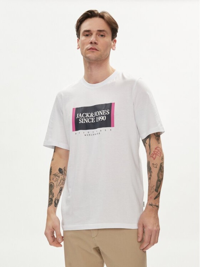 Jack&Jones T-Shirt Lafayette 12252681 Biały Standard Fit