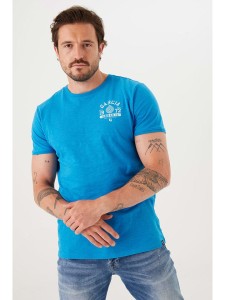 Garcia Koszulka w kolorze niebieskim rozmiar: S
