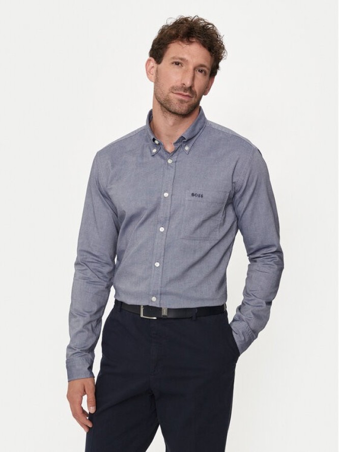 Boss Koszula S-Roan-Bd-E-1P-C-242 50515142 Niebieski Slim Fit