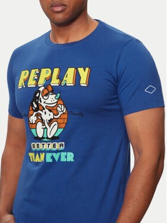 Replay T-Shirt M6800.000.2660 Niebieski Regular Fit