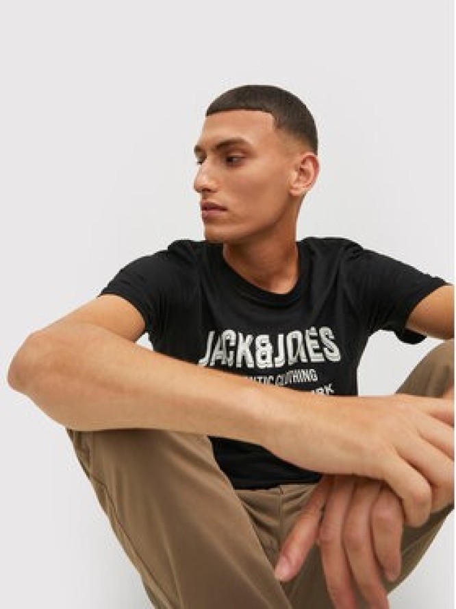 Jack&Jones T-Shirt Jeans 12210949 Czarny Regular Fit