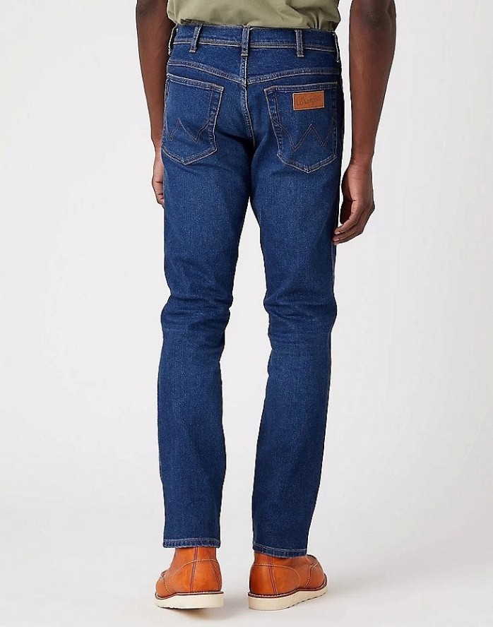 WRANGLER TEXAS SLIM MĘSKIE SPODNIE JEANSOWE BLUE NUN W12SU825I