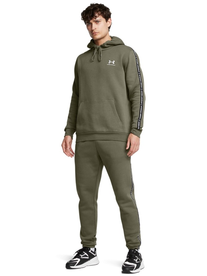 Bluza dresowa męska Under Armour UA Icon Fleece Hd Taping - oliwkowa/khaki