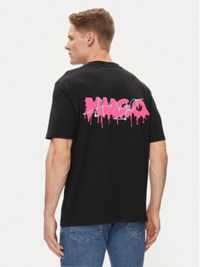 Hugo T-Shirt Dindion 50509966 Czarny Relaxed Fit