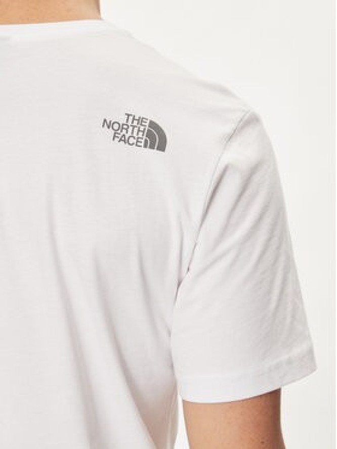 The North Face T-Shirt Mountain Line NF0A87NT Biały Regular Fit