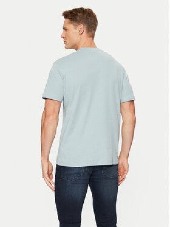 Calvin Klein T-Shirt Micro Logo Interlock T-Shirt K10K109894 Błękitny Regular Fit