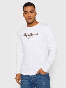 Pepe Jeans Longsleeve Eggo PM508209 Biały Regular Fit