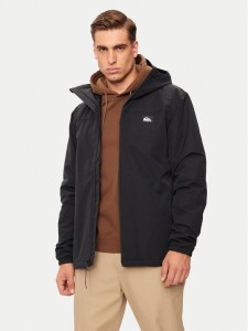 Quiksilver Kurtka przejściowa Overcast EQYJK04063 Czarny Regular Fit