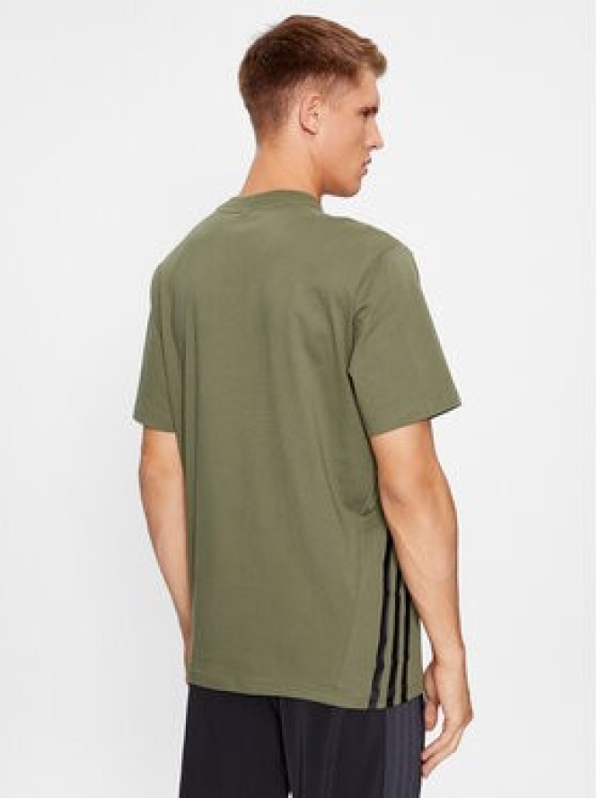 adidas T-Shirt Future Icons 3-Stripes IN1615 Zielony Loose Fit