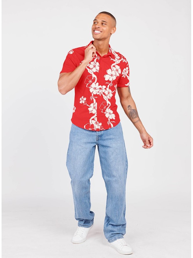 KEY LARGO Koszula "Mauritius" w kolorze czerwonym rozmiar: 3XL