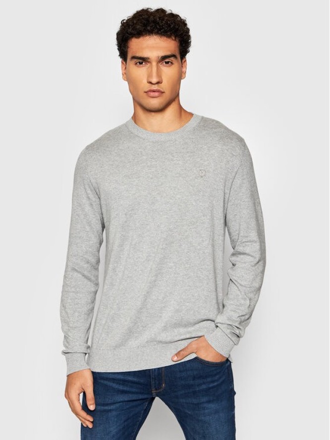 Jack&Jones PREMIUM Sweter Bluray 12192311 Szary Regular Fit