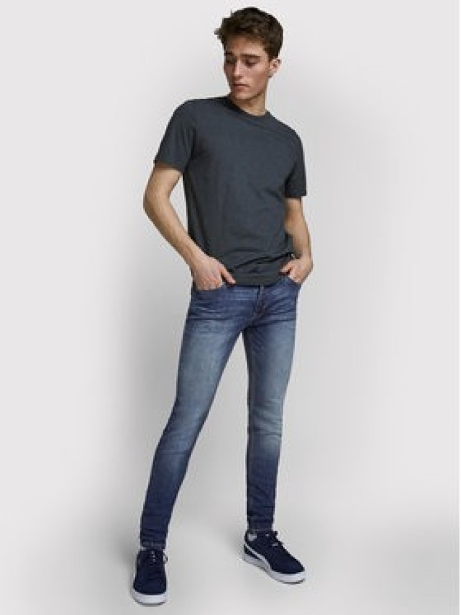 Jack&Jones Jeansy Liam 12166854 Granatowy Skinny Fit