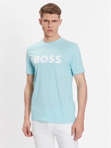 Boss T-Shirt 50481923 Błękitny Regular Fit