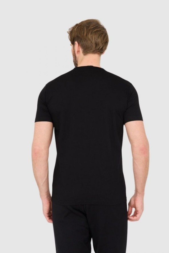 DSQUARED2 Czarny t-shirt z bobem marleyem