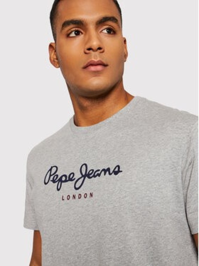 Pepe Jeans T-Shirt Eggo PM508208 Szary Regular Fit