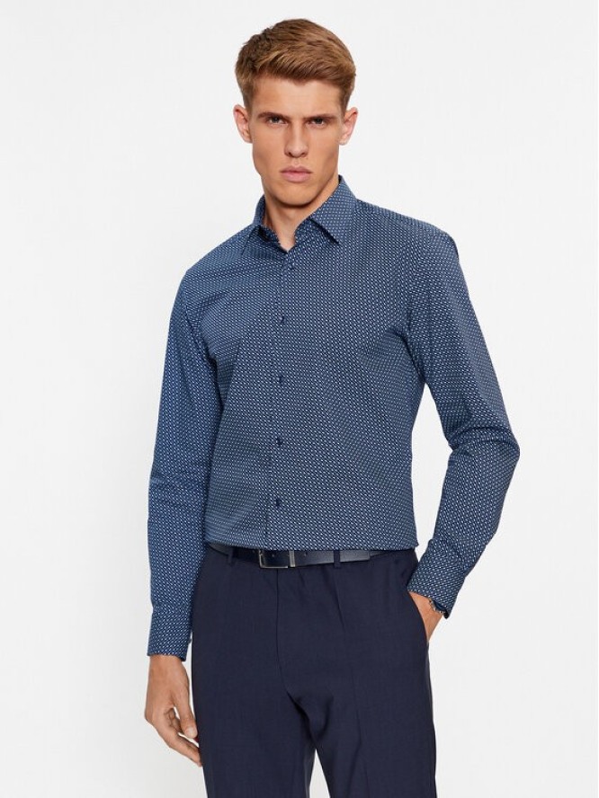 Boss Koszula H-Hank-Kent-C1-214 50478620 Granatowy Slim Fit