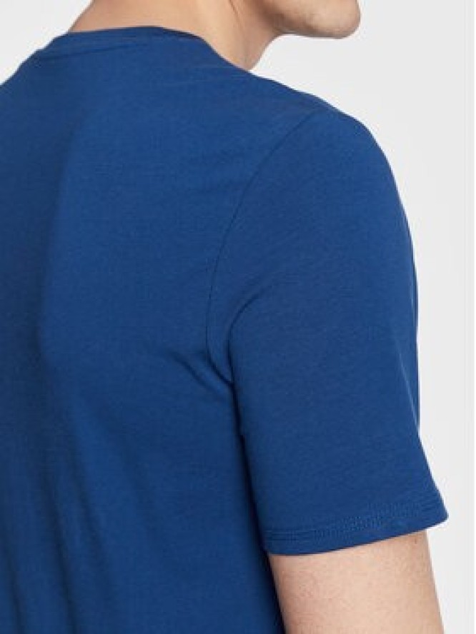 Guess T-Shirt Logo F3GI10 J1314 Niebieski Slim Fit