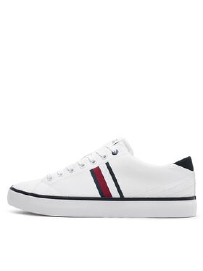 Tommy Hilfiger Tenisówki Th Hi Vulc Low Stripes Mesh FM0FM04946 Biały